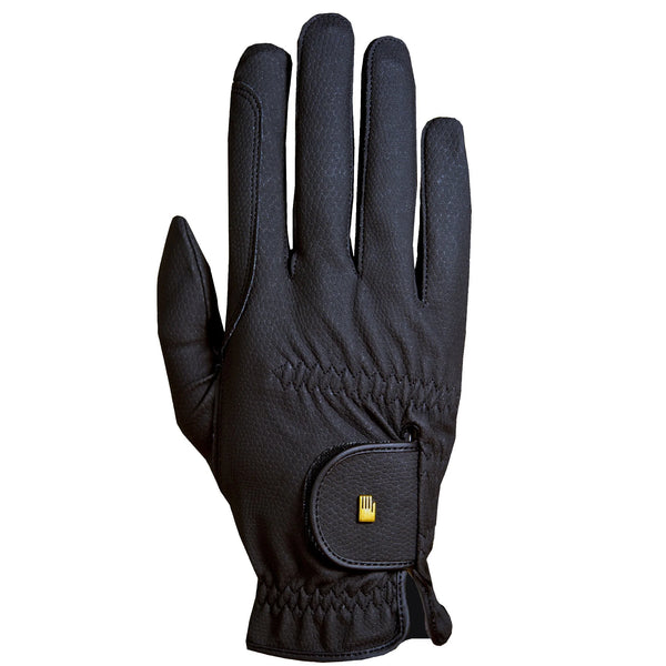 Roeckl Roeck-Grip Unisex Riding Gloves – Black, Size 7