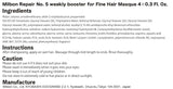 Milbon Repair Professional No.5 Weekly Booster Masque – Fine Hair 0.3oz / 9g (Imported from Japan)