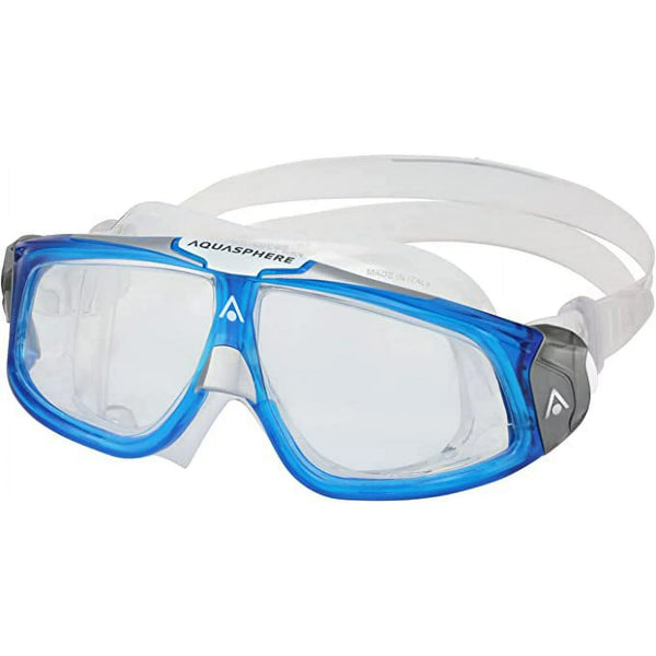 Aqua Sphere Seal 2.0 Swim Goggles – Clear Lens, Light Blue/White Frame