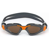 Aqua Sphere Kayenne Swim Goggles – Brown Polarized Lens, Grey/Orange Frame