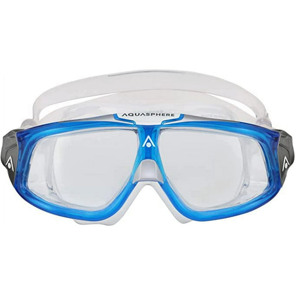Aqua Sphere Seal 2.0 Swim Goggles – Clear Lens, Light Blue/White Frame