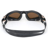 Aqua Sphere Kayenne Swim Goggles – Brown Polarized Lens, Grey/Orange Frame